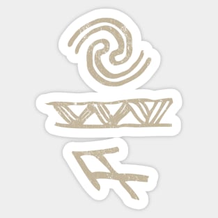 Ancient Hawaiian Symbols 1 by Buck Tee Sticker